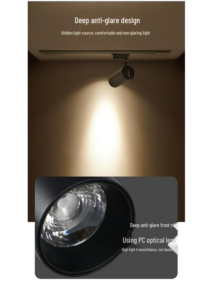 Pailide Anti-Glare LED Track Spotlight