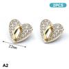 2Pcs Adhesive Metal Phone Charm Holder, Pendant Hook, Phone Case Finger Ring, Keychain Loop, Grip Hook For Hanging Supplies