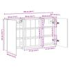 Bathroom Cabinet Set 3 Pcs 100 X 10.5 X 50 Cm Particleboard