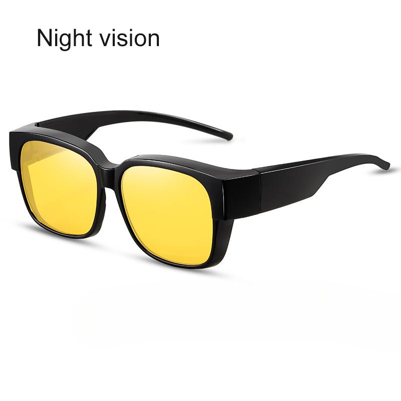 Non-polarized Men Women Vintage Square Sunglasses Unisex Wear Over Eyewear Outdoor Travel Fit Over Sun Glasses for Sports