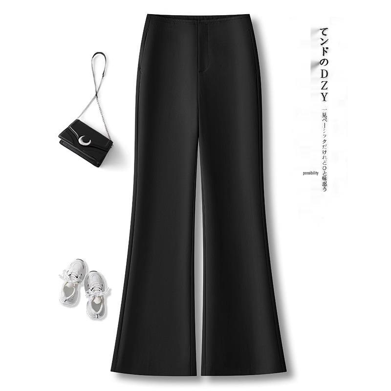 Women's High-Waist Slimming Orange Flared Pants - Spring 2025 Collection