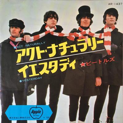 7inch Record BEATLES - Act Naturally / Yesterday AR1437 APPLE 1972 Japan Rock Used