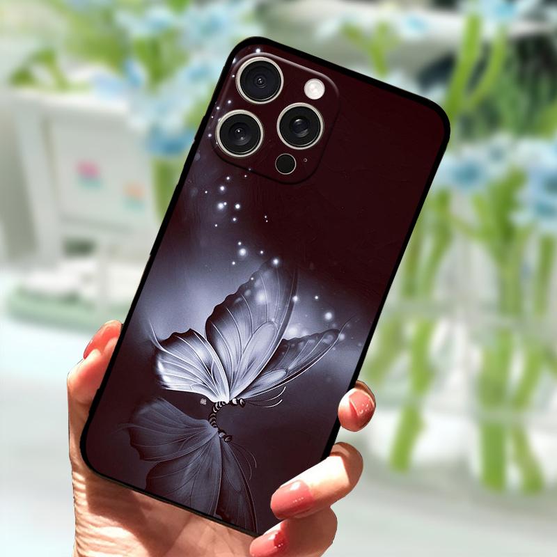 Huse Desenate Pentru iPhone 15 Pro Max Silicon TPU Moale Capac Spate Telefon Pentru Apple iPhone 13 14 12 Pro Protector Telefon Funda Para