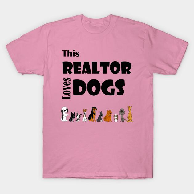 T Shirt Women Cute This Realtor Loves Dogs Cartoon Harajuku Print Kawaii Tshirt Summer Short Sleeve Female T-Shirt Top Tee
