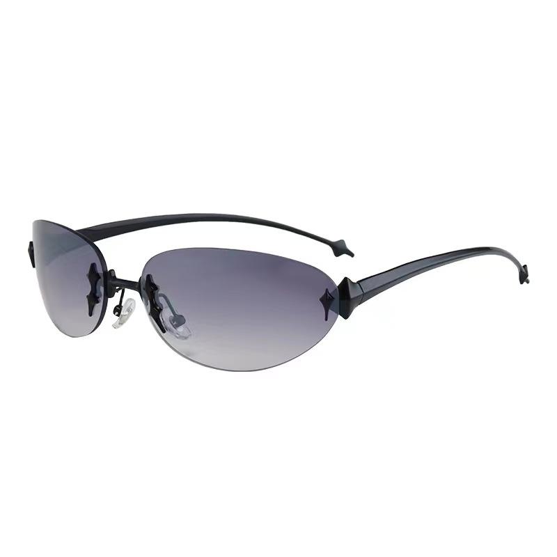 New Arrival Fashionable Fashionableabley Sunglasseses Oval-shaped Shape UV Shielding Women's Style Sunglasseses Euro-American Style Sunglass Men