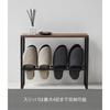 Yamazaki Tower Slipper Rack with Top, Black, W50 x D12 x H41cm, Entryway Storage, Slipper Storage, 5153