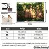 2D Outdoor Garden Fence Backdrop Sunlit Ivy Vines Photo Booth Background