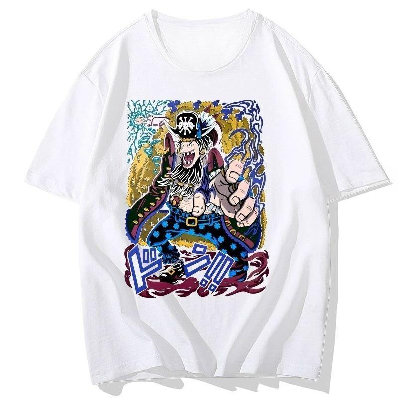ONE PIECE Japanese Cartoon Animation Black Beard Animation Derivatives Two-dimensional Peripheral Short-sleeved Summer Male