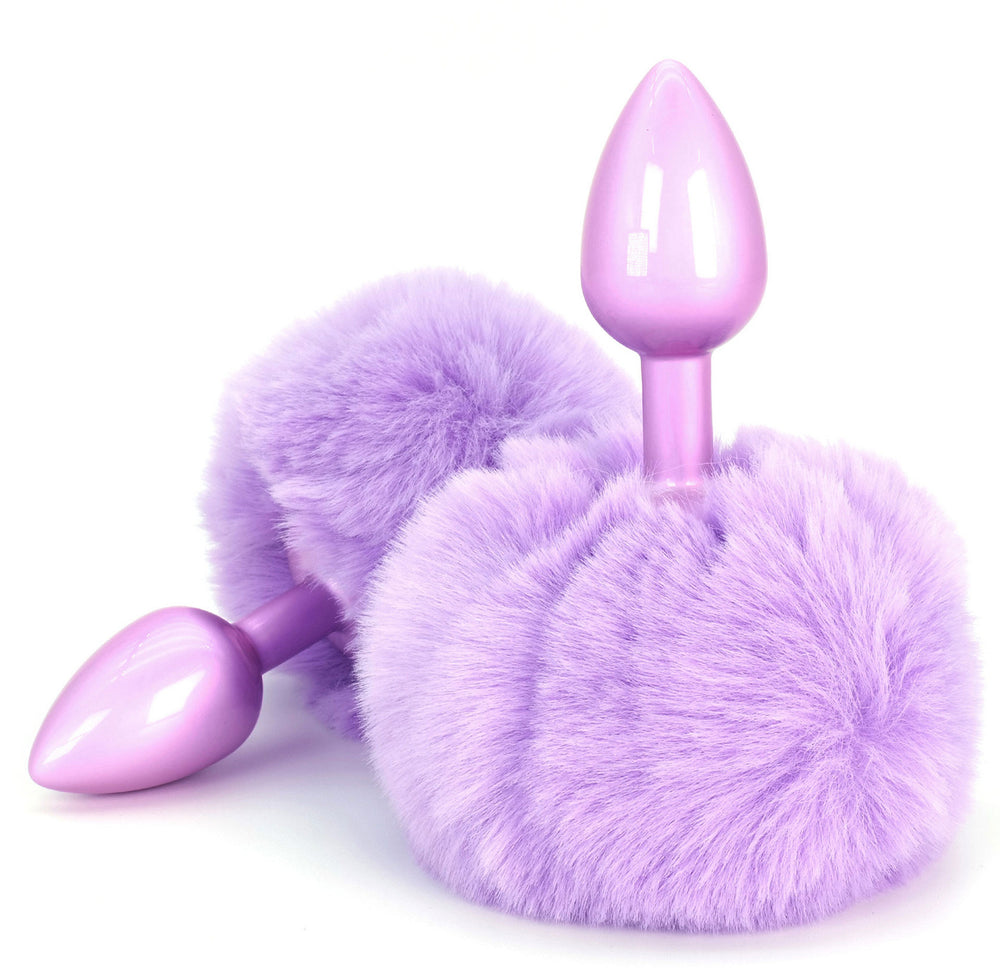 Plug Queue de Lapin Enchanting Bunnytail 5 x 2.8cm Violet - happiness TOYJOY - Bijoux Anal