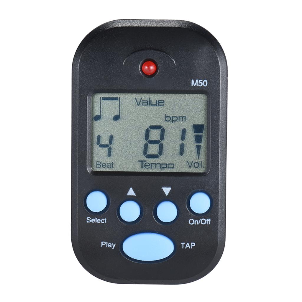 Professional Clip on Digital Beat Tempo Metronome LCD Screen Lightweight & Mini for Violin Guitar Bass Musical