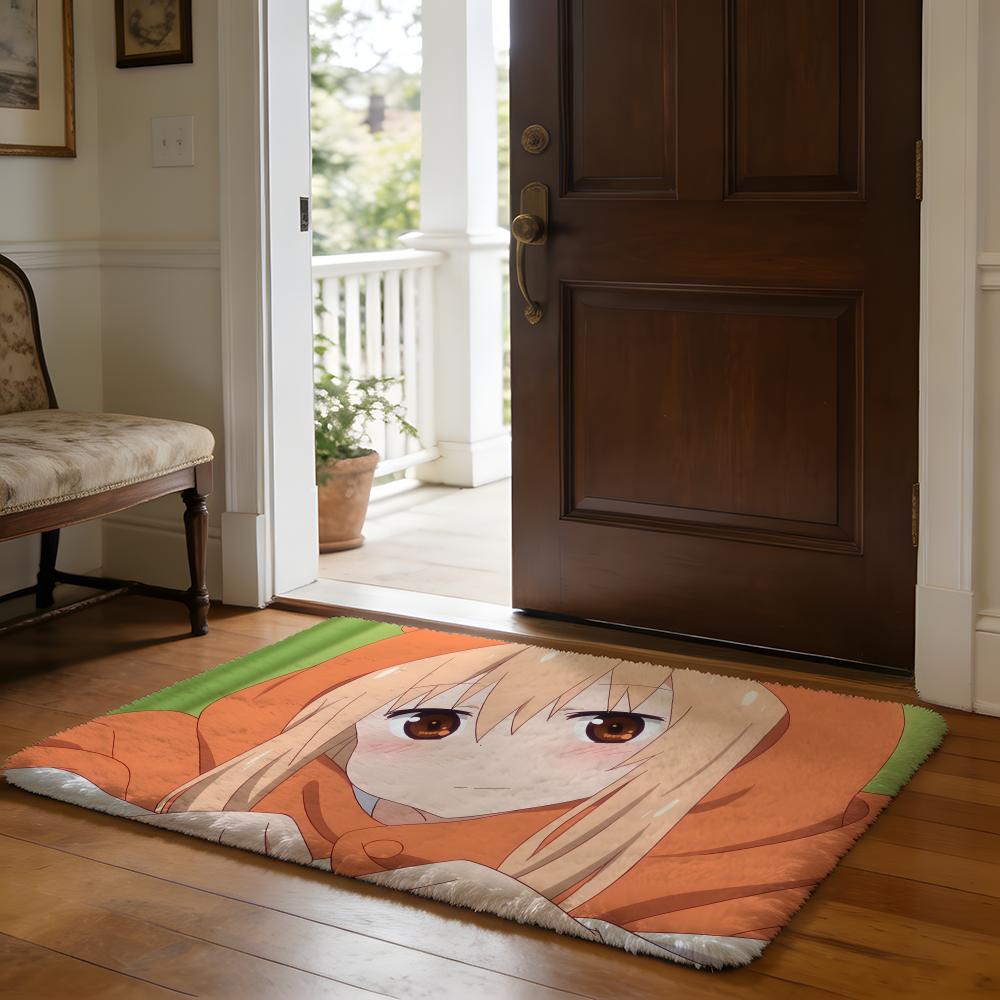 UUmaru Doma Anime Floor Mat Soft Flannel Absorbent Mat Non-Slip Rug Home Bedroom Bathroom