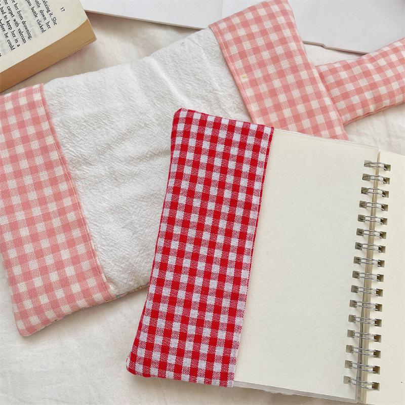 Sweet A6 Handmade Floral Print Jacket Book Cover Portable Ledger Notepad Diary Protective Case Book Storage Hanging Decoration