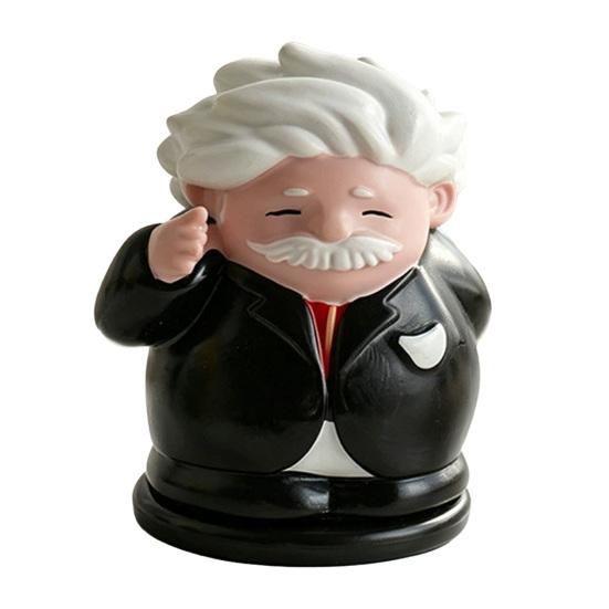 Toothpick Box Dust-Proof Moisture-Proof with Cover Large-Diameter Opening Easy Refill Q Version Character Design Toothpick Holder A