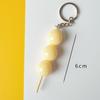 Spiedino di Calamari Pvc Porta Chiave Auto Chiave di Casa Cibo Finto Portachiavi Spiedino Simulatione Portachiavi Barbecue Moda Coreana Gioielli Ciondolo per Borsa