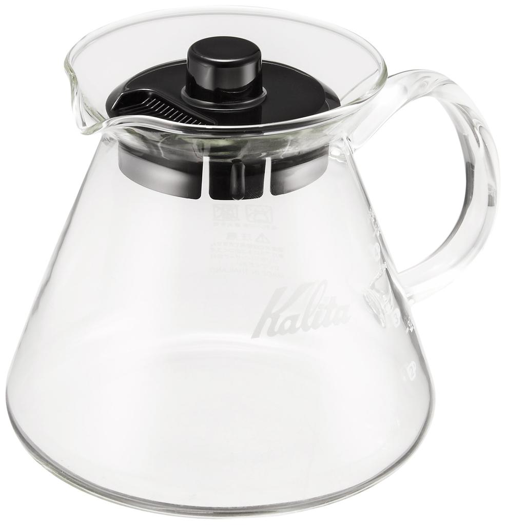 Kalita Easy Pour Coffee Server Thermal Heat Resistant Glass for 2 To 4 People 500ml Microwave Dishwasher Safe 500 Server G Coffee Hand Drip Utensil