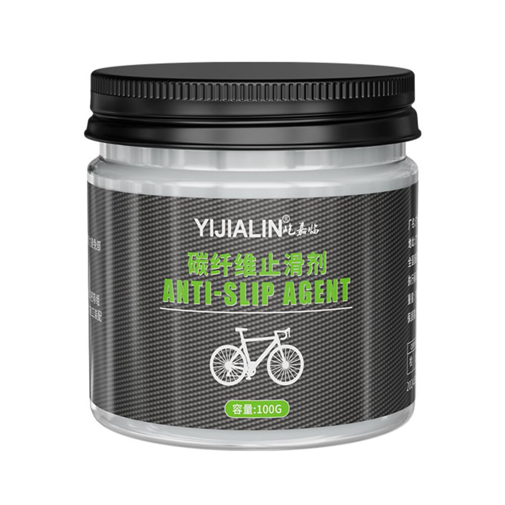 100g Carbon Fiber Bicycle Grease Bicycle Anti-Slip Lube Carbon Fiber Anti Slip Agent for Bike Seatpost Handlebar Frame Stem белый