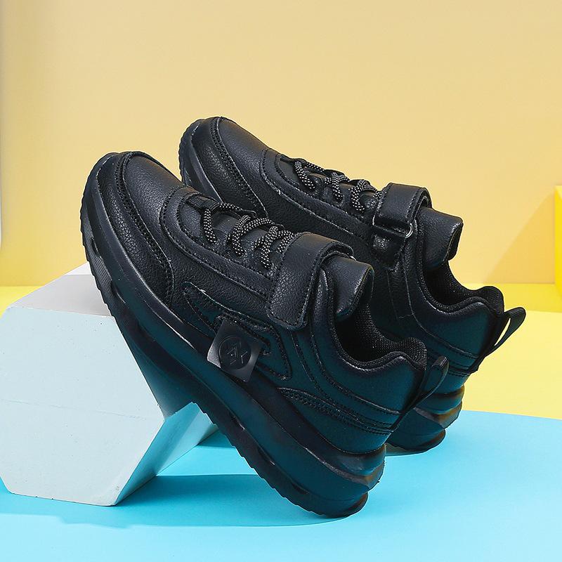 2025 Kinder Weiße Sportschuhe - Ganzjahres Leder Sneaker für Grundschüler