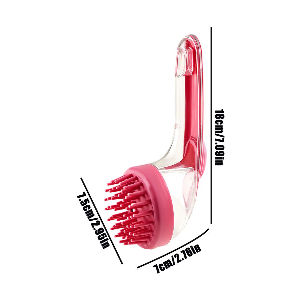 

Щетка для купания питомцев 2 в 1, щетка для купания собак со встроенным дозатором шампуня, щетка для мытья питомцев, щетка для груминга и массажа собак и кошек розовый