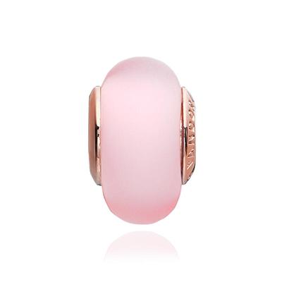 Charm Murano Glass Matte Pink 789421C00