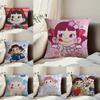 Candy Brand F-Fujiya Pillow Case Anti-dustmite Pillowcase Invisible Zipper Silky Short Plush Sofa Cushion Cover