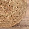 Rectangle Jute Rug Runner Handmade 100% Natural Braided Floor Mat Reversible Natural Jute Round Rug Handmade