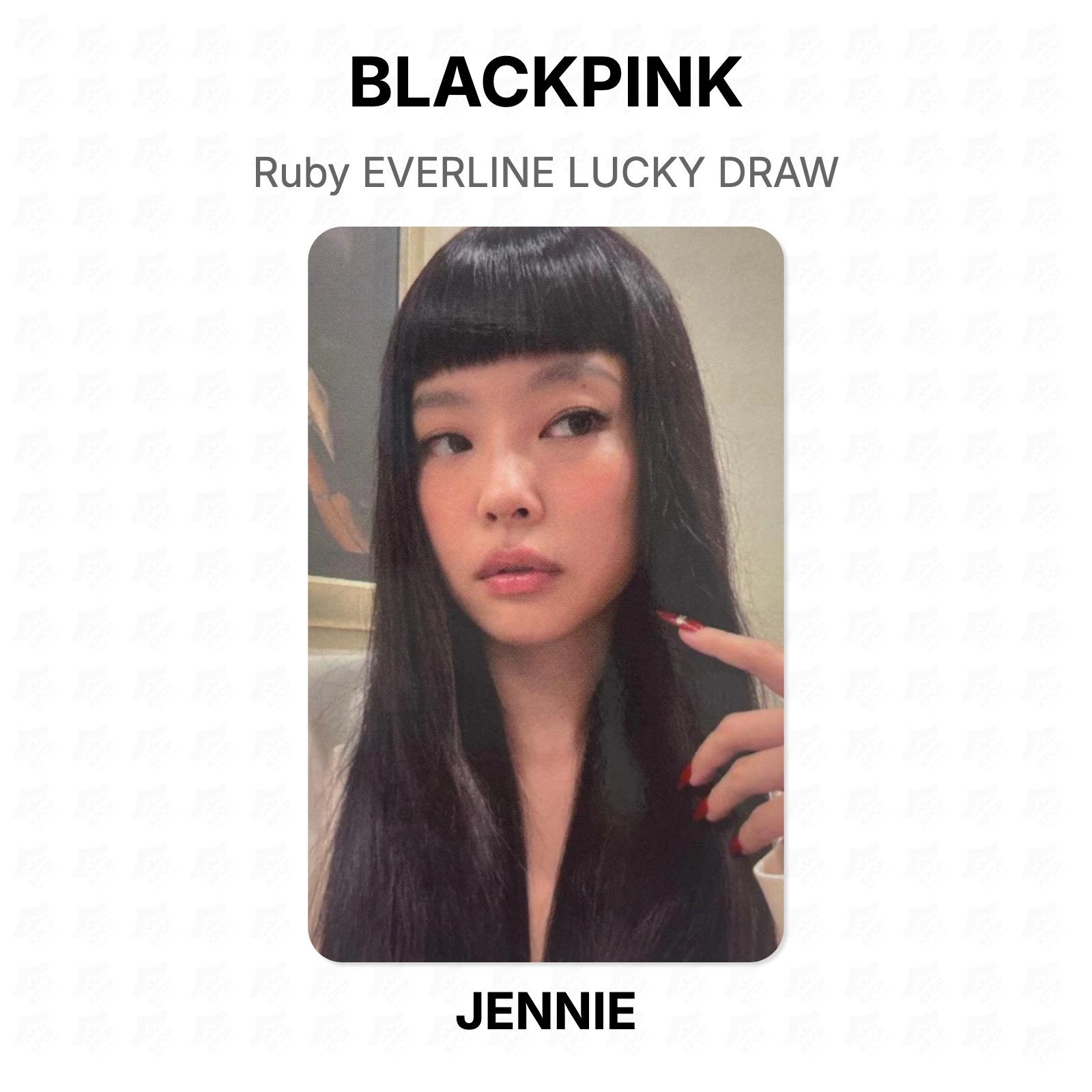 BLACKPINK Ruby EVERLINE LUCKY DRAW Official Photocard JENNIE
