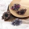 New Women Elegant Hair Accessories Barrettes Headband Crystal Hairpin Flower Hair Clip