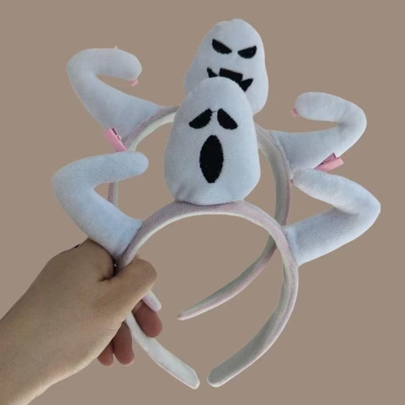 Makeup Party Costume Funny Specter Hairband with Bangs Clip Headwear Bangs Clip Creative Headband for Makeup