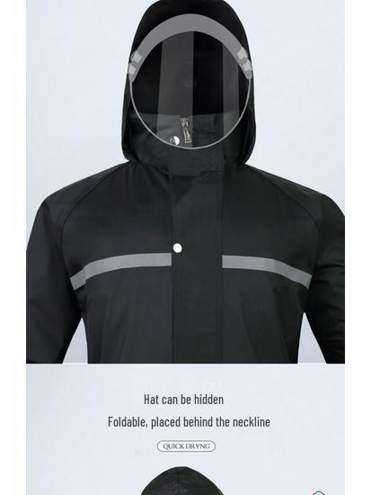 Extra Large Full-Body Raincoat and Pants Set for Cycling