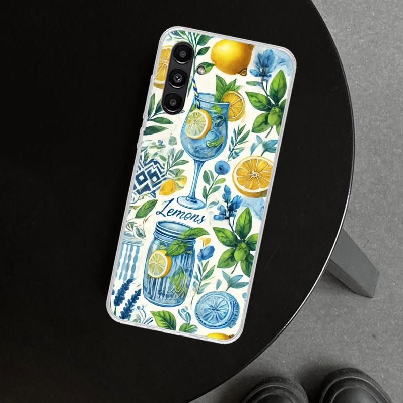 Summer Fruits Lemon Phone Case Cover for Samsung Galaxy A17 A16 A26 A36 A56 A57 A37 A15 A25 A35 A55 A14 A24 A34 A54 A13 A23 A33