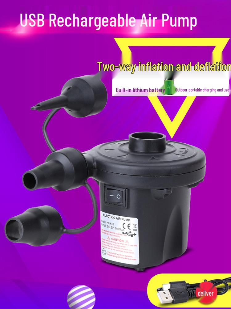 Portable Electric Pump for Inflating/Deflating Air Mattresses, Swimming Rings, and Outdoor Gear