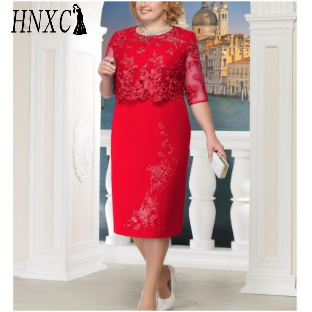 

HNXC S-5XL Женская мода Лето Весна Однотонный принт Короткий рукав Круглый вырез Повседневные платья XXXL