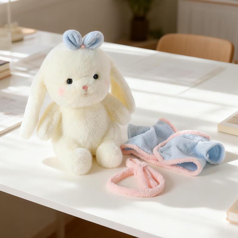 Lop-Eared Bunny Plush Toy Bathrobe Series: Cute Sleep Hug Doll for Girls
