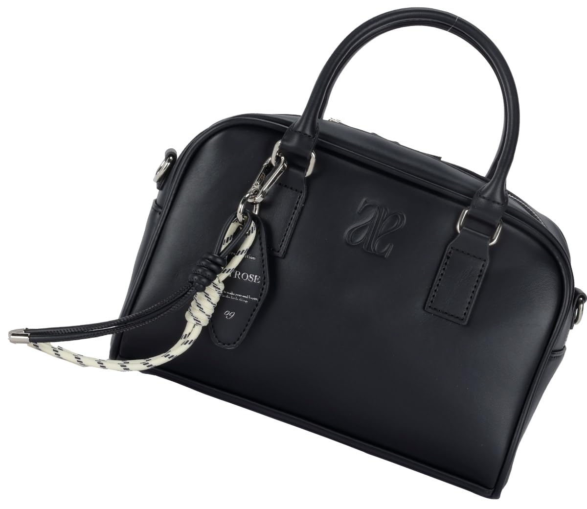 

Женская сумка через плечо Altro Rose Black, Женская сумка-тоут через плечо, 2-в-1, Стоячая, Можно носить в руке, На плече или через плечо, С ручками, Однотонная