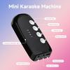 Microfon Karaoke, Microfon Dublu Portabil Reîncărcabil cu Receptor Aux in și Out de 3,5 mm, Microfon Karaoke cu Control al Volumului pentru Cântat, Vorbire, Acasă