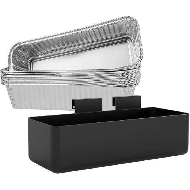 

Чаша для сбора жира для аксессуаров для гриля Blackstone с 10 вкладышами для чаши для жира Поддон для капель Подходит для грилей Blackstone 17 22 28 36 дюймов Жироуловитель FOR Camp Chef