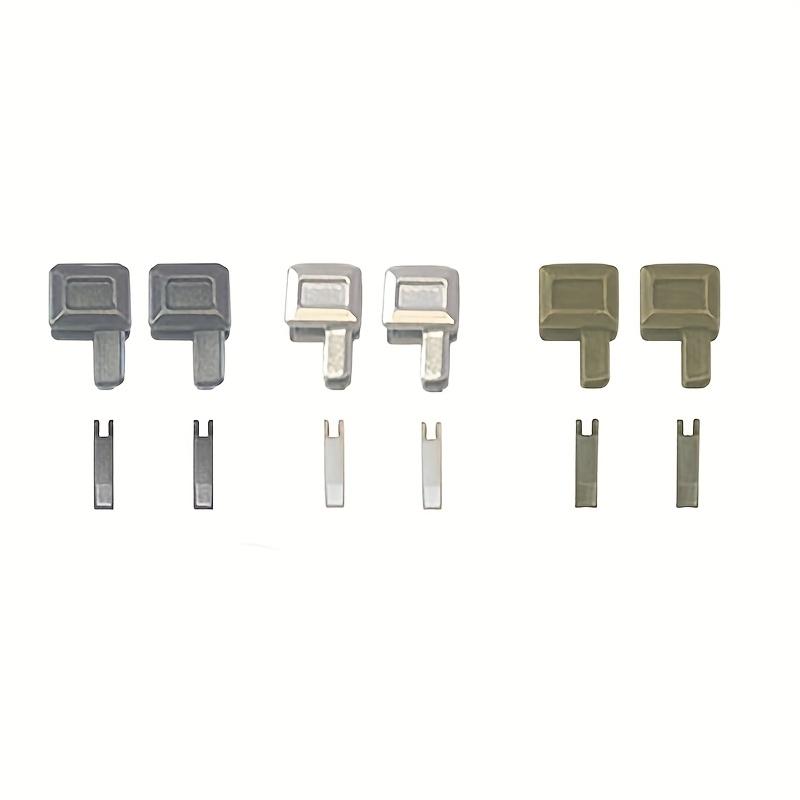 3 / 12 Paar 5# Reißverschluss Reparatur Zubehör Links und Rechts Stecker Basis Einzelöffnung Reißverschluss Reparaturteile für die Heimreparatur