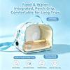 Transparent Portable Eco-Friendly Durable Small Pet Bird Carrier Bag Breathable Lightweight Outdoor Parrot Travel Cage