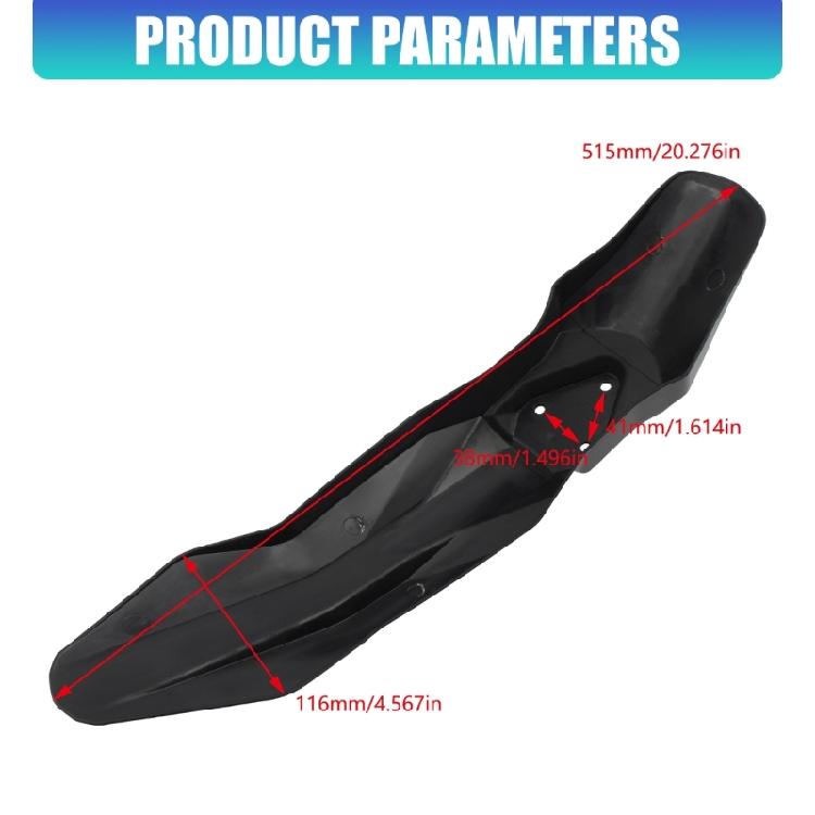 Single Body Wheel Cover Panel for MX3/MX4 Dirt Bike, Front Mudguard with Upper Mount Base and Daily Use Coverage