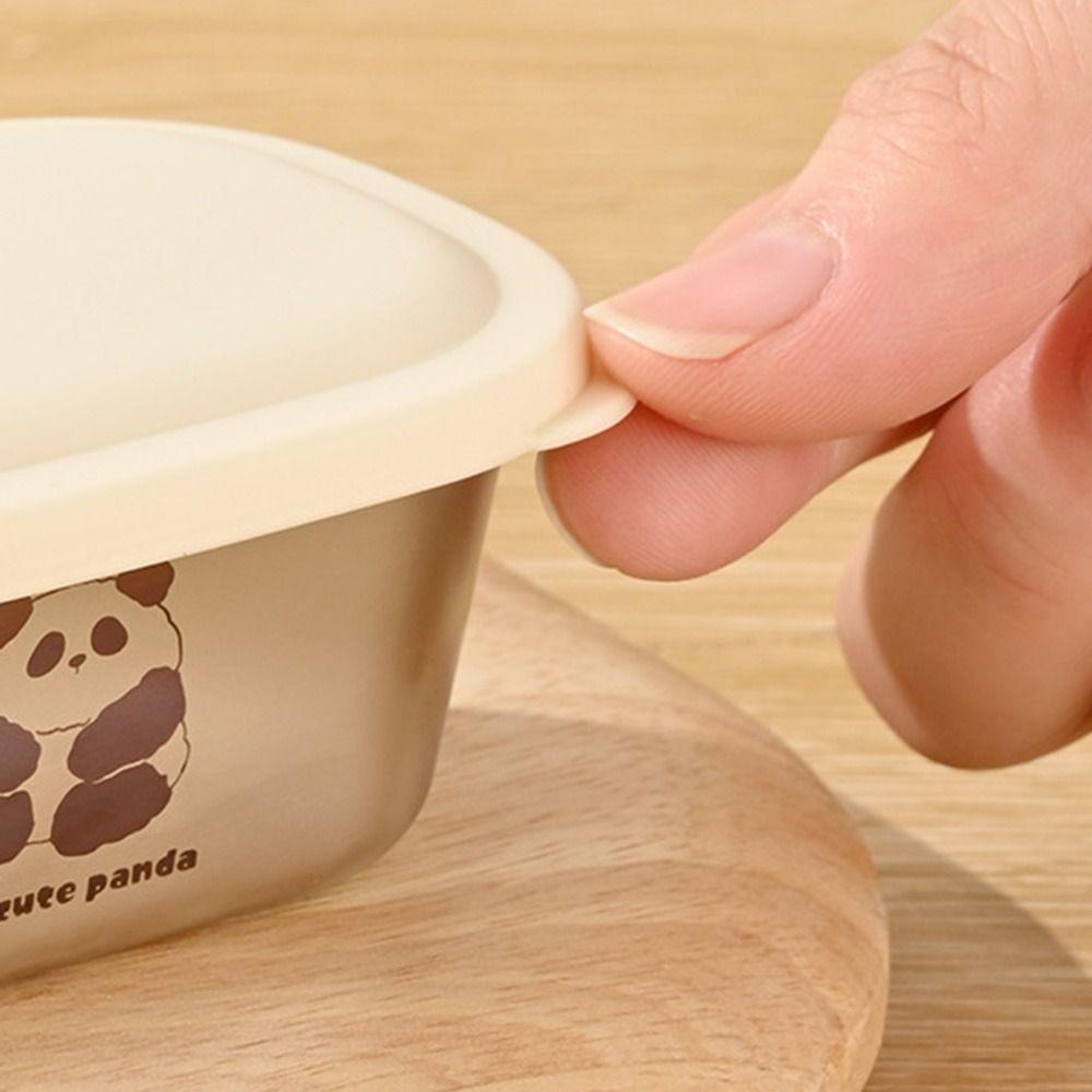 304 Stainless Steel Seasoning Box Leak-proof Condiment Containers Portable Sauce Cup