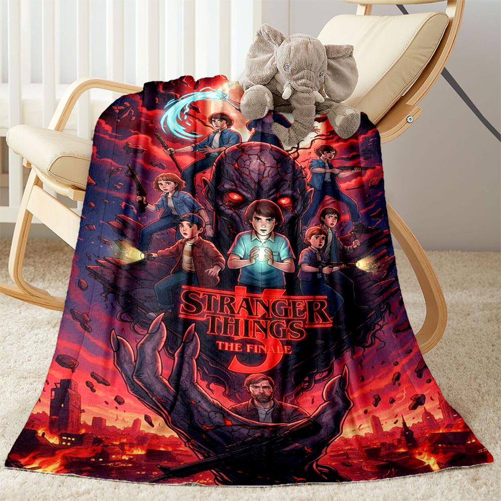 Stranger Things Mashup Suitable Blanket for Offices, Travel, Living Rooms Also a Good Gift for Friends and Family Suitable for All Seasons.