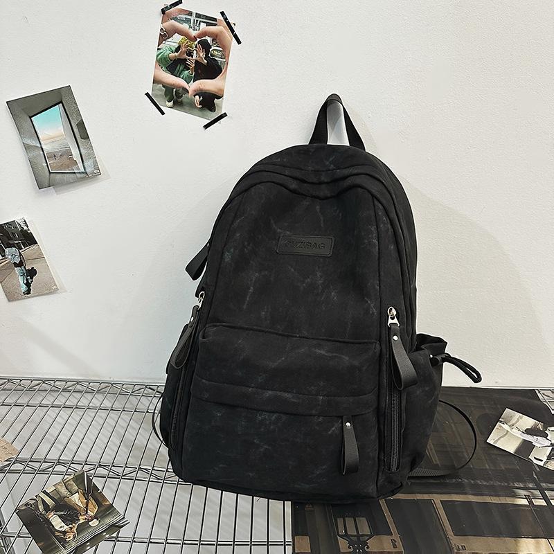 Schulrucksack neu Mittel- und Oberstufenschüler Schulrucksack Damen Batik Große Kapazität Lässiger Rucksack Einfach und Modisch Personalisierte Paare