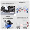 Adjustable Washing Machine Stand with Wheels, Brakes, and Storage Rack