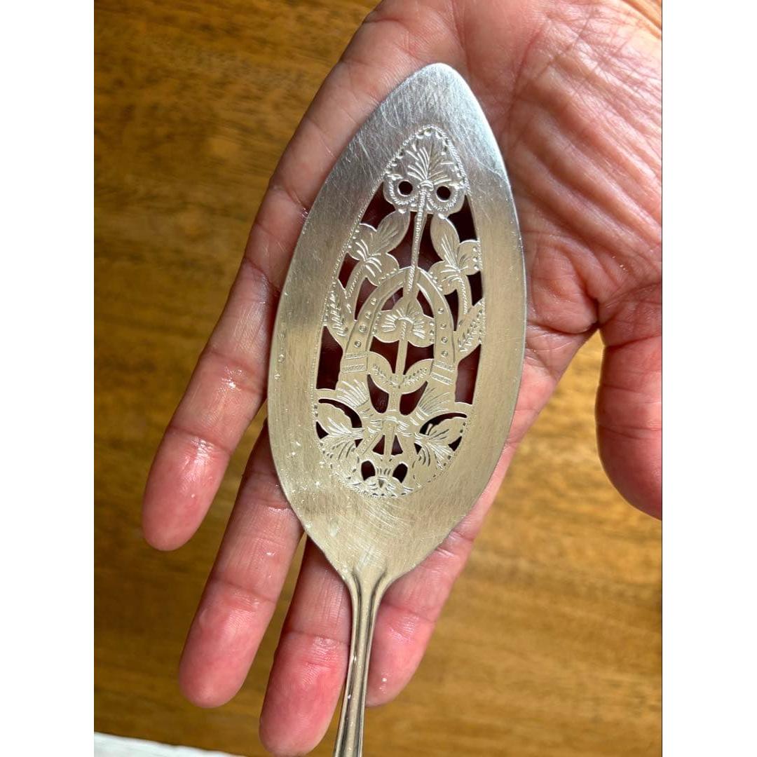 Used Rodd Silver Plate Cake Server Antique Made in England