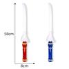 Children'S Luminous Laser Sword Hand Crank Induction Music Light Sound And Light Sword Weapon Props Glow Stick