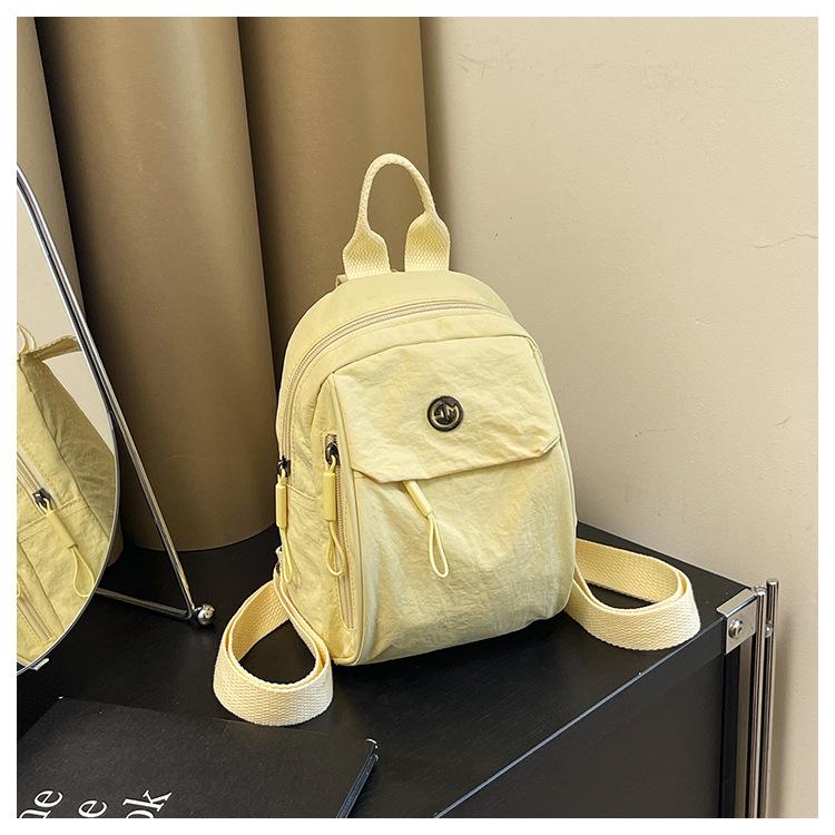 Schoolbag custom logo new niche design backpack women's simple versatile large capacity casual high value backpack