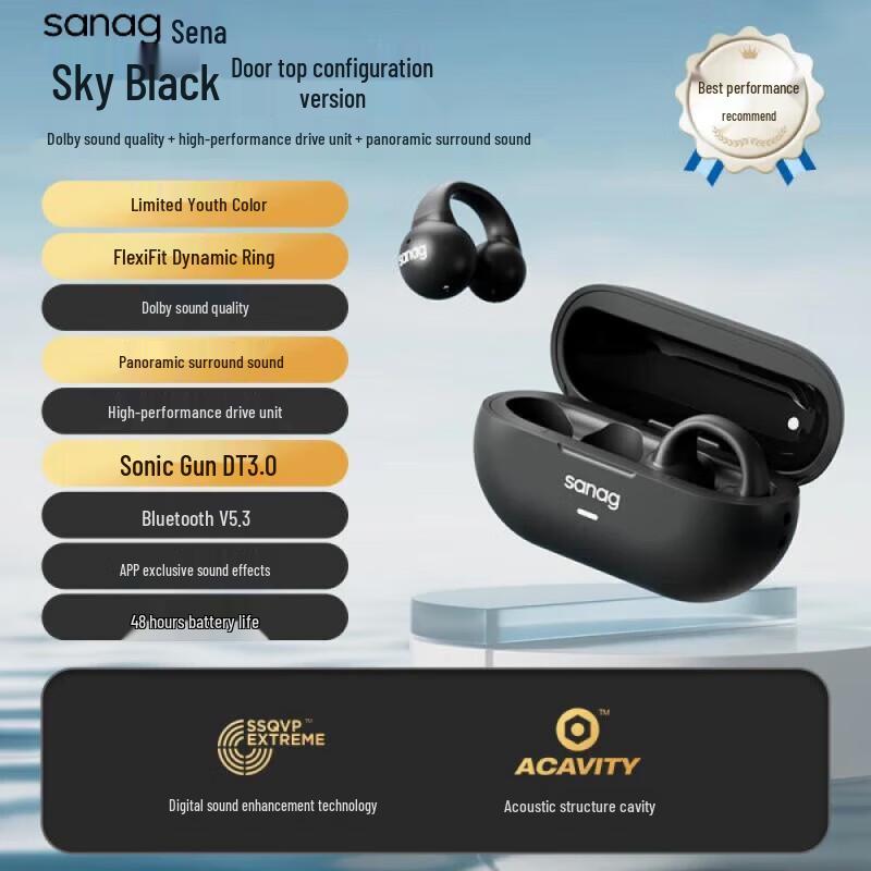 Z36SPro Ear-Clip Bone Conduction Bluetooth Headset