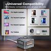 QOOVI 7 in 1 GaN 65W USB Type C Charger Station Fast Charging PD3.0 PPS Wireless Charge For iPhone iWatch Laptop iPad Samsung