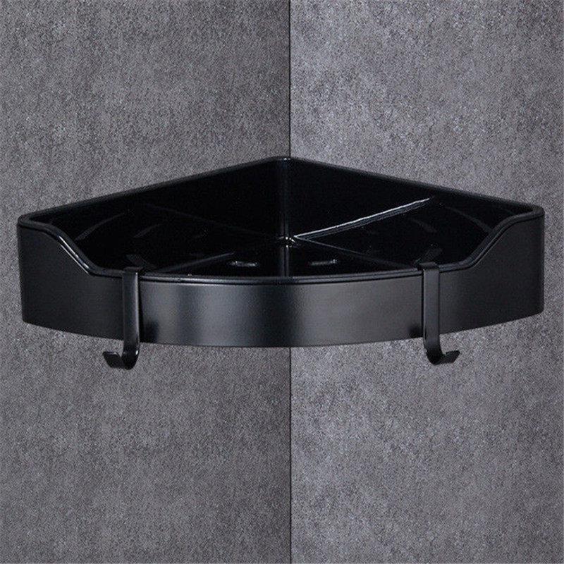 Eckregal Goldenes Edelstahl + ABS Badezimmerregale Chrom Wandmontage Dreieck Duschablage Rack Badzubehör