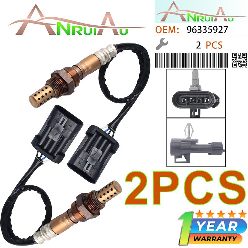 2Pcs Upstream Downstream O2 Oxygen Sensor For Isuzu Amigo 2000-1998 Hombre 00-97 Rodeo 03-98 Trooper 97-96 Vehicross 01-99